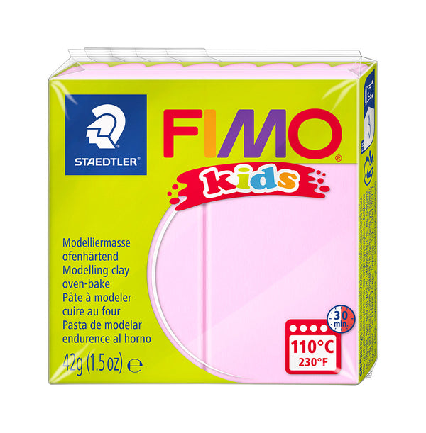 Een verpakking STAEDTLER FIMO kids ovenhardende klei in de kleur lichtroze